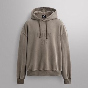 Áo Hoodie Crew 26 - Phong Cách Vintage Wash Cao Cấp