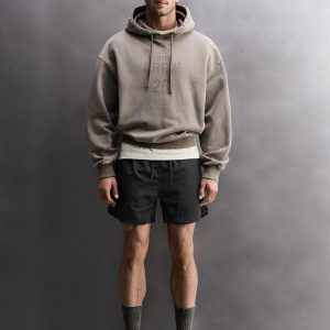 Alternative view of Áo Hoodie Crew 26 - Phong Cách Vintage Wash Cao Cấp