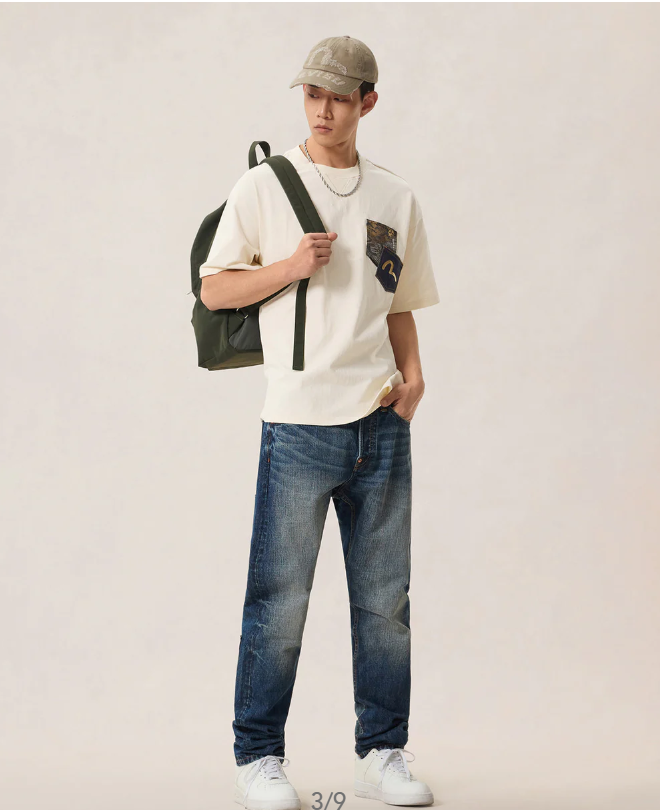 Áo thun Evisu chính hãng Pocket - Ảnh 2